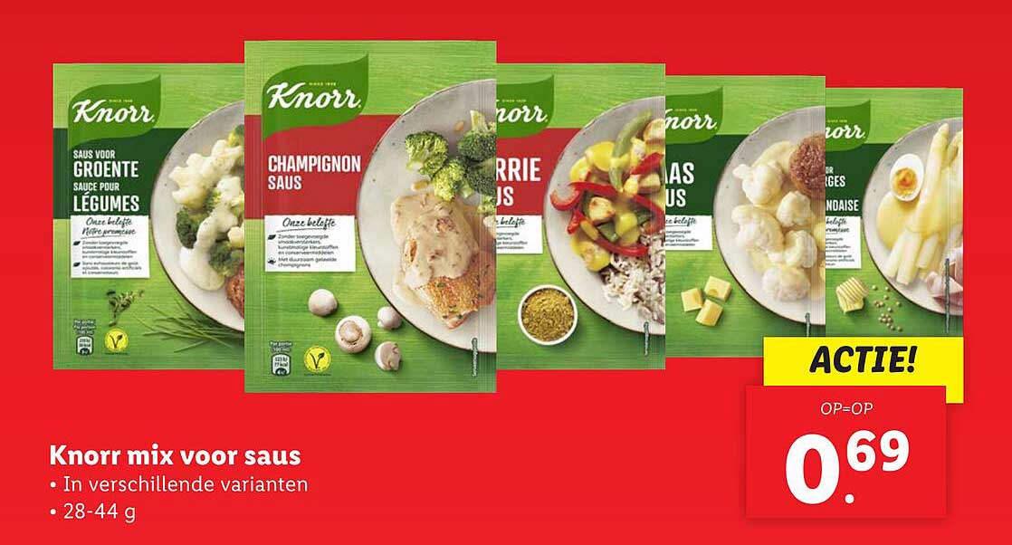 Knorr mix voor saus