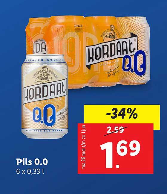 Pils 0.0 6 x 0,33 l