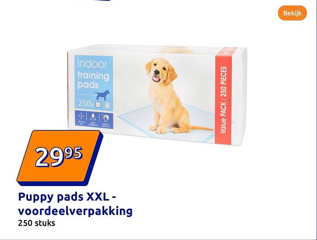Puppy pads XXL - voordeelverpakking 250 stuks
