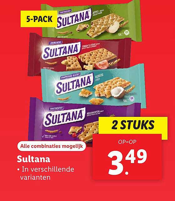 Sultana - In verschillende varianten