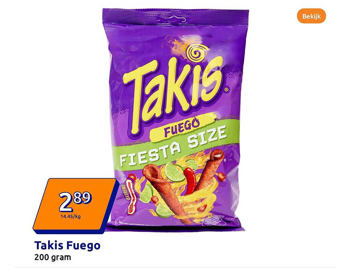 Takis Fuego Fiesta Size 200 gram