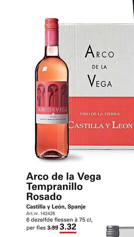 Arco de la Vega Tempranillo Rosado