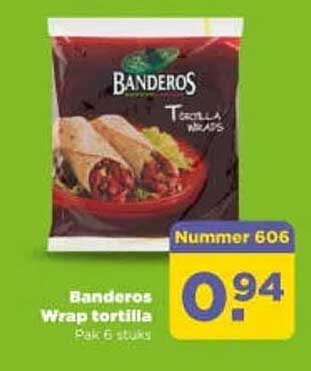 Banderos Wrap tortilla pak 6 stuks Nummer 606