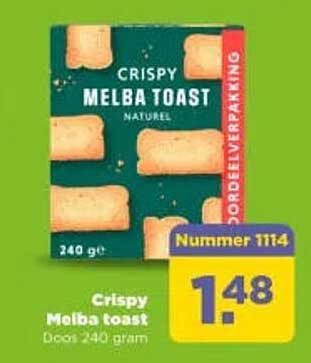 Crispy Melba Toast naturel