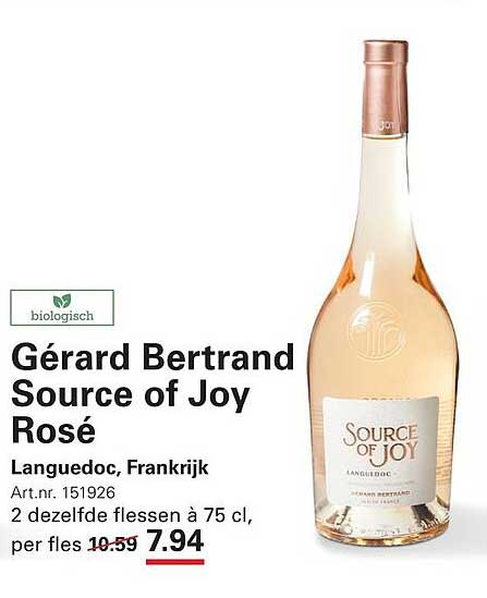 Gérard Bertrand Source of Joy Rosé
