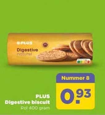 PLUS Digestive biscuit Rol 400 gram