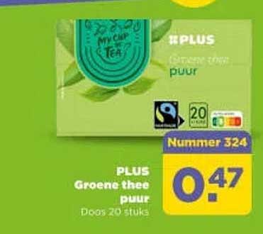 PLUS Groene thee puur