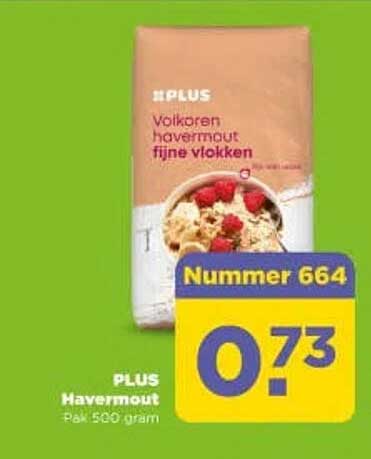 PLUS Volkoren havermout fijne vlokken