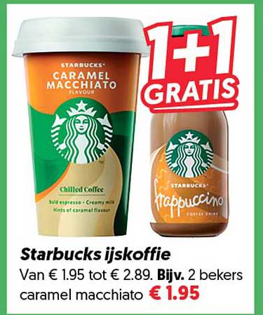 Starbucks ijskoffie 1+1 gratis