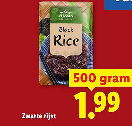 Zwarte Rijst Aanbieding bij Lidl - FolderFeest.nl