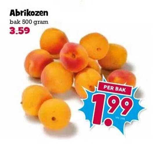 Abrikozen bak 500 gram