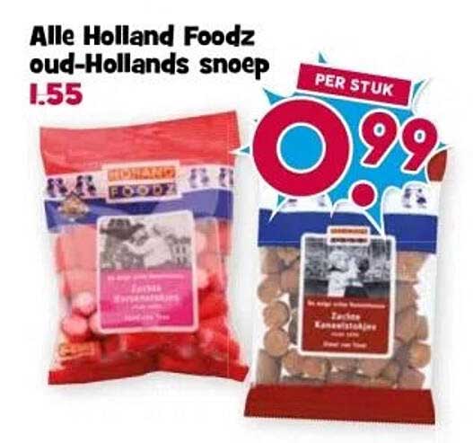 Alle Holland Foodz oud-Hollands snoep