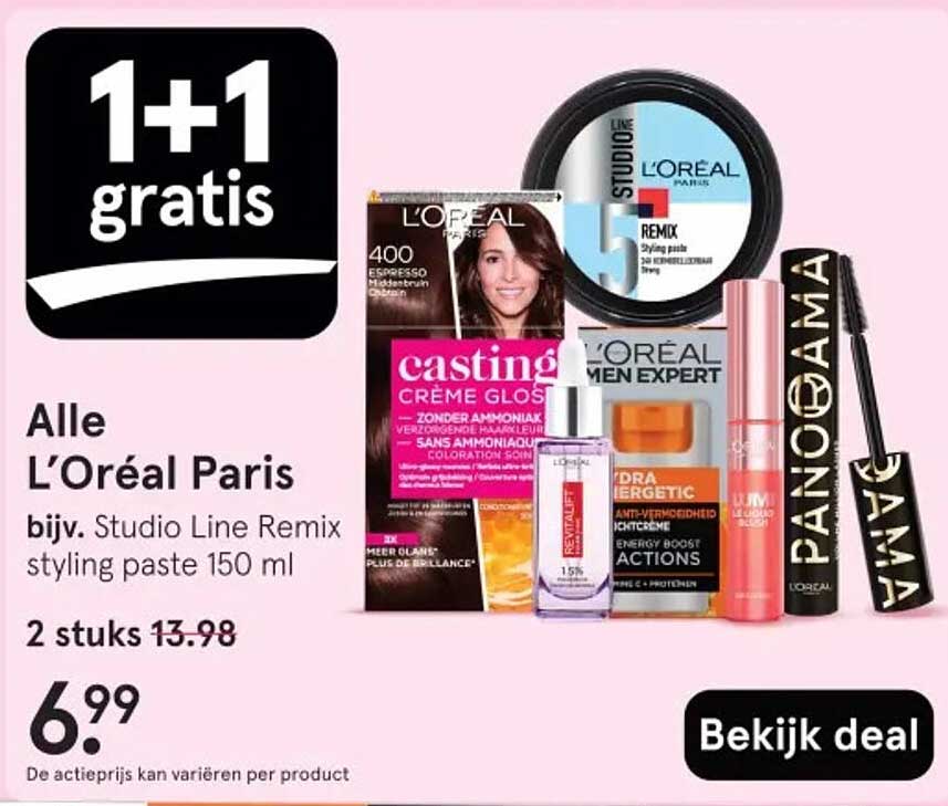 Alle L’Oréal Paris bijv. Studio Line Remix styling paste 150 ml