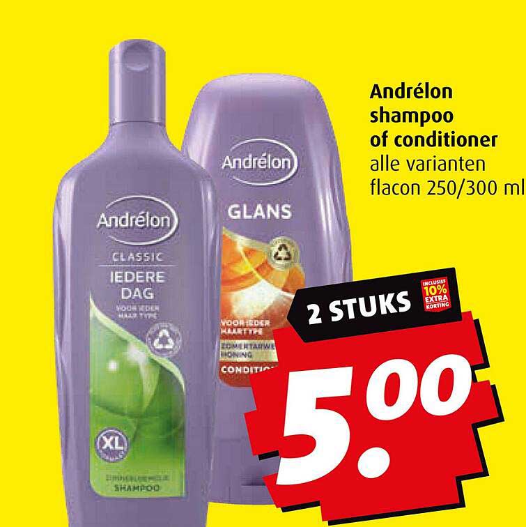 Andrélon shampoo of conditioner alle varianten flacon 250/300 ml