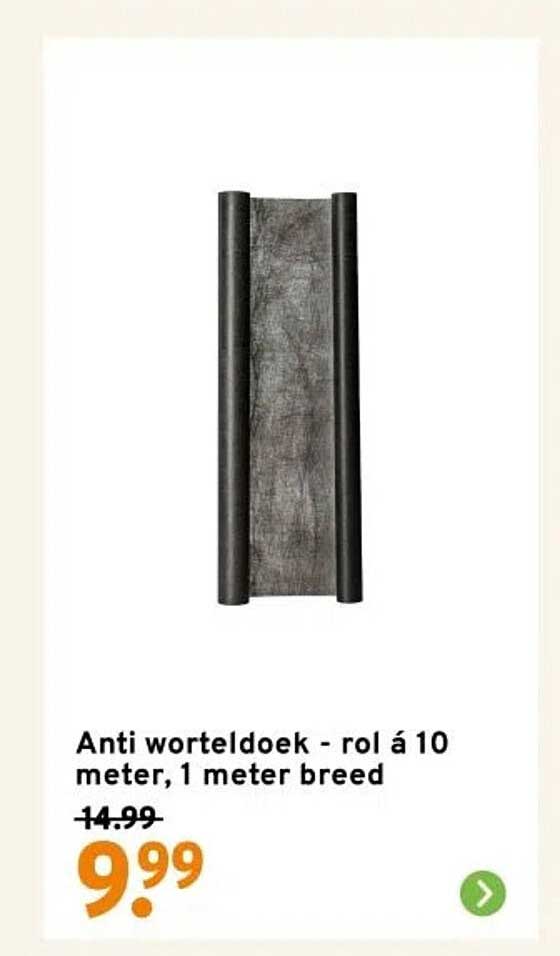 Anti worteldoek - rol á 10 meter, 1 meter breed