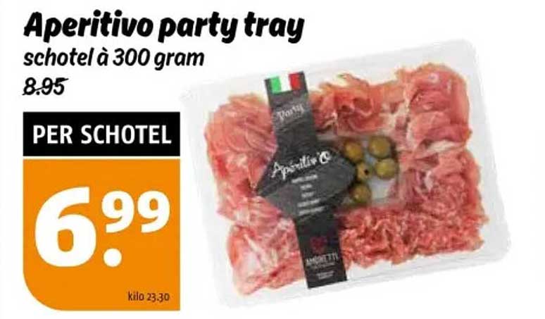 Aperitivo party tray schotel à 300 gram