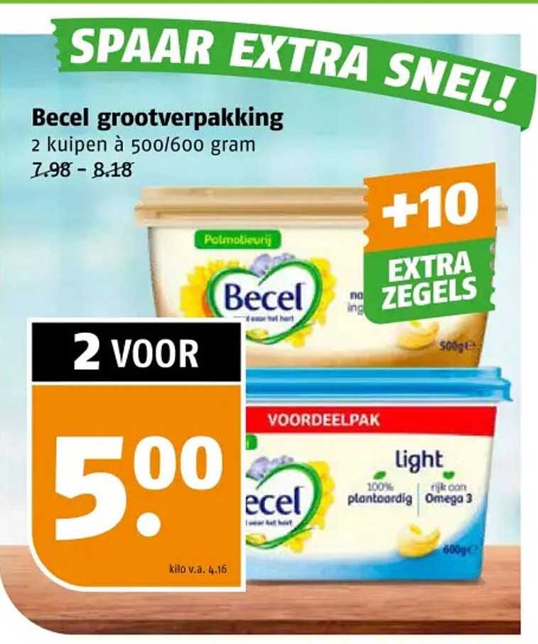 Becel grootverpakking