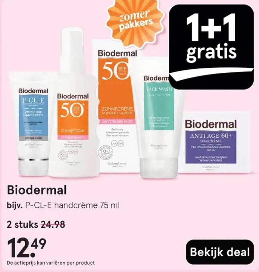 Biodermal bijv. P-CL-E handcrème 75 ml