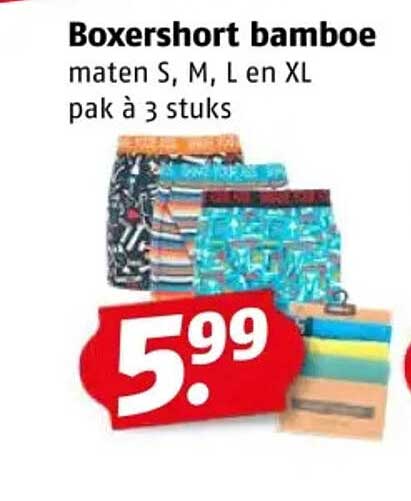 Boxershort bamboe