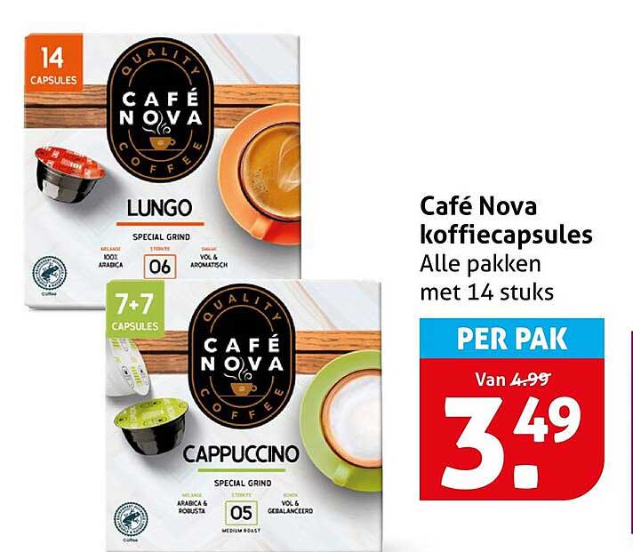 Café Nova koffiecapsules