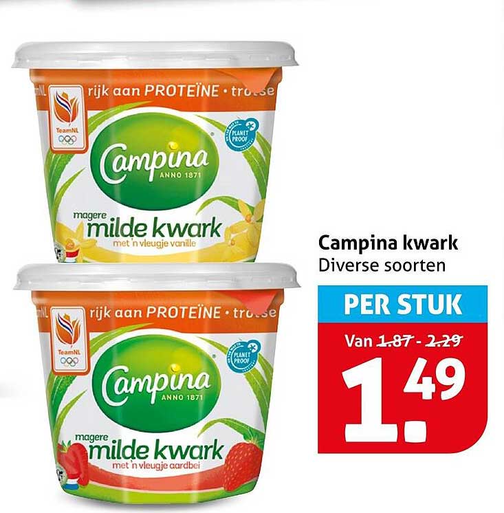Campina kwwark Diverse smaken