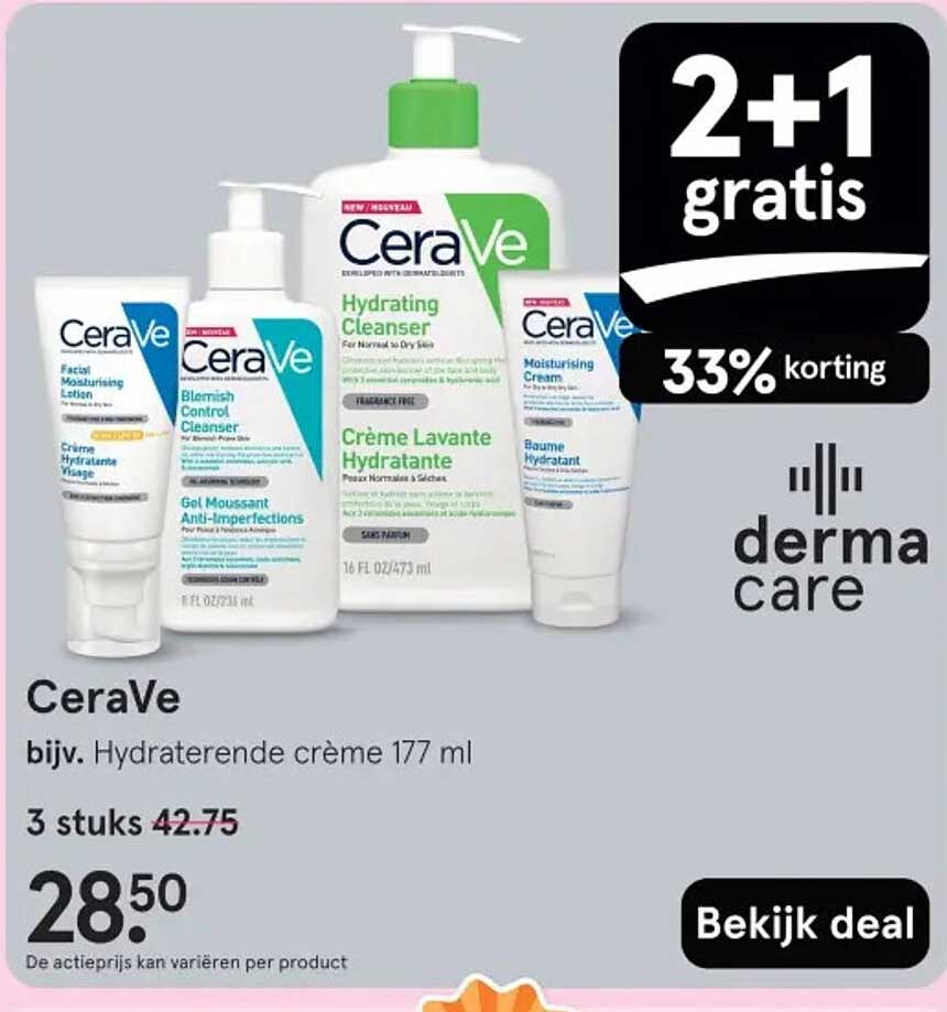 CeraVe bijv. Hydraterende crème 177 ml