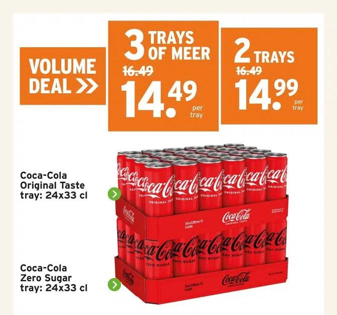 Coca-Cola Original Taste tray: 24x33 cl