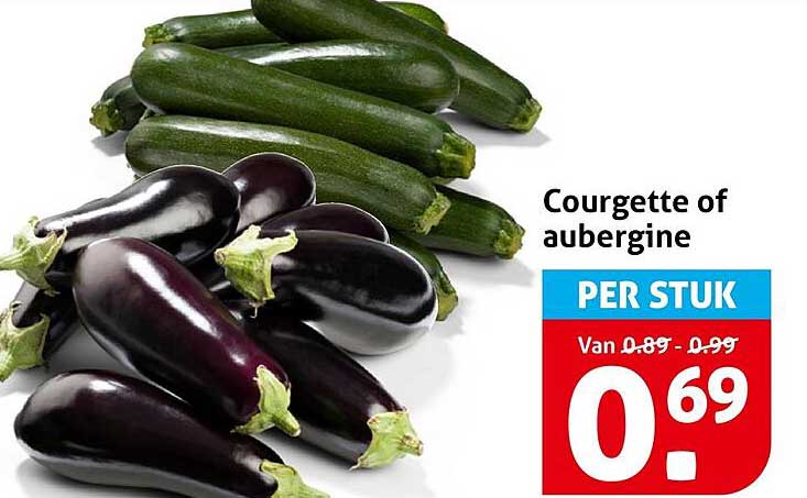 Courgette of aubergine