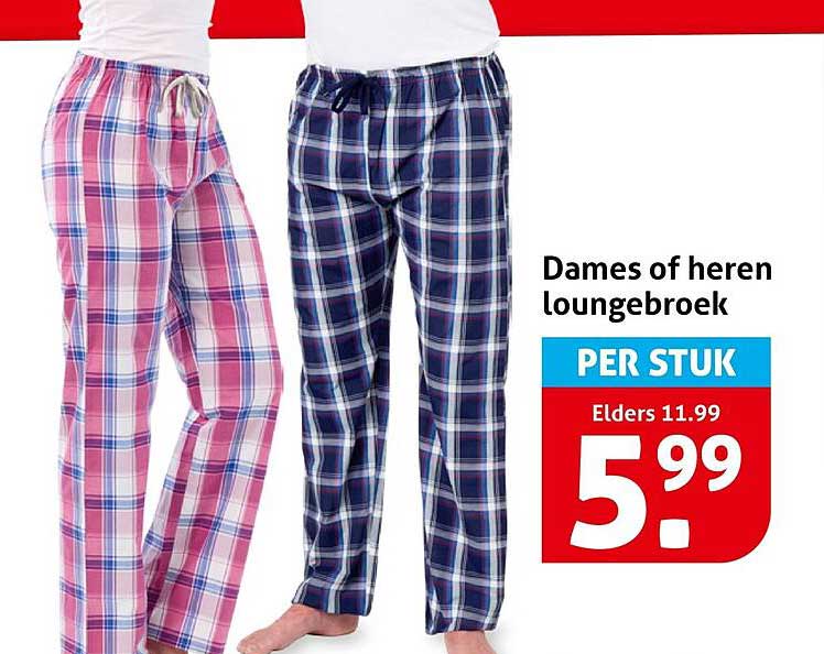 Dames of heren loungebroek