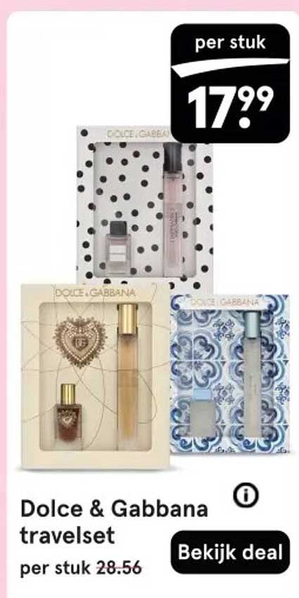 Dolce & Gabbana travelset