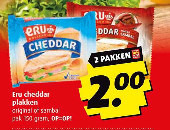 Eru cheddar plakken