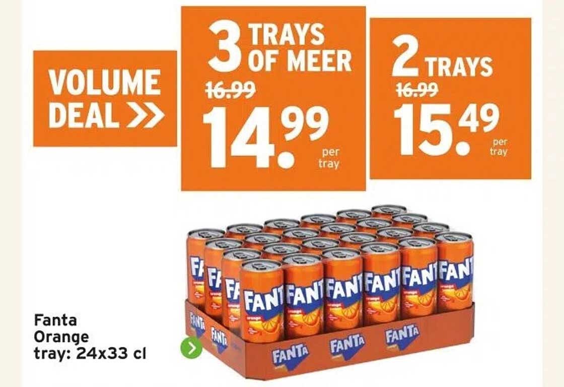 Fanta Orange tray: 24x33 cl