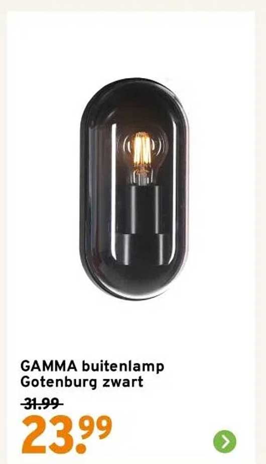 GAMMA buitenlamp Gotenburg zwart