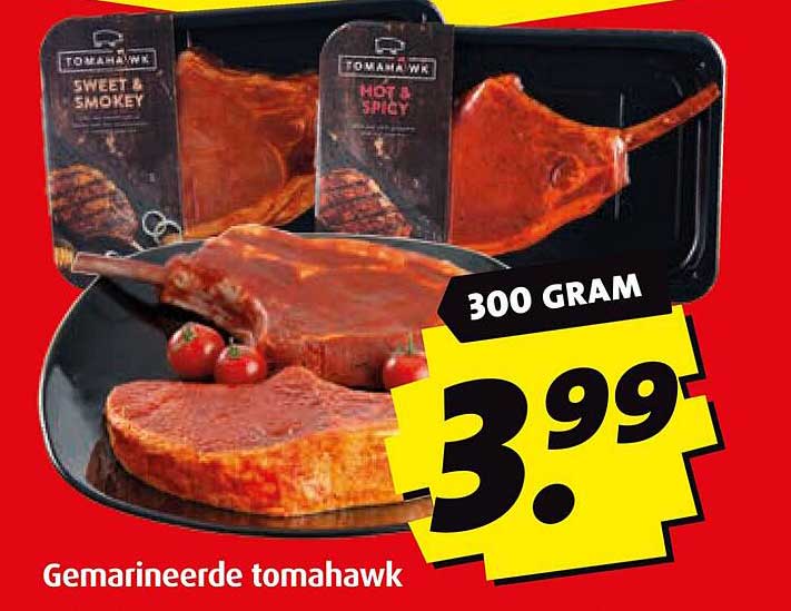 Gemarineerde tomahawk