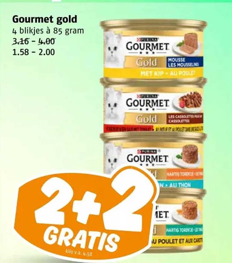 Gourmet gold 4 blijkjes à 85 gram