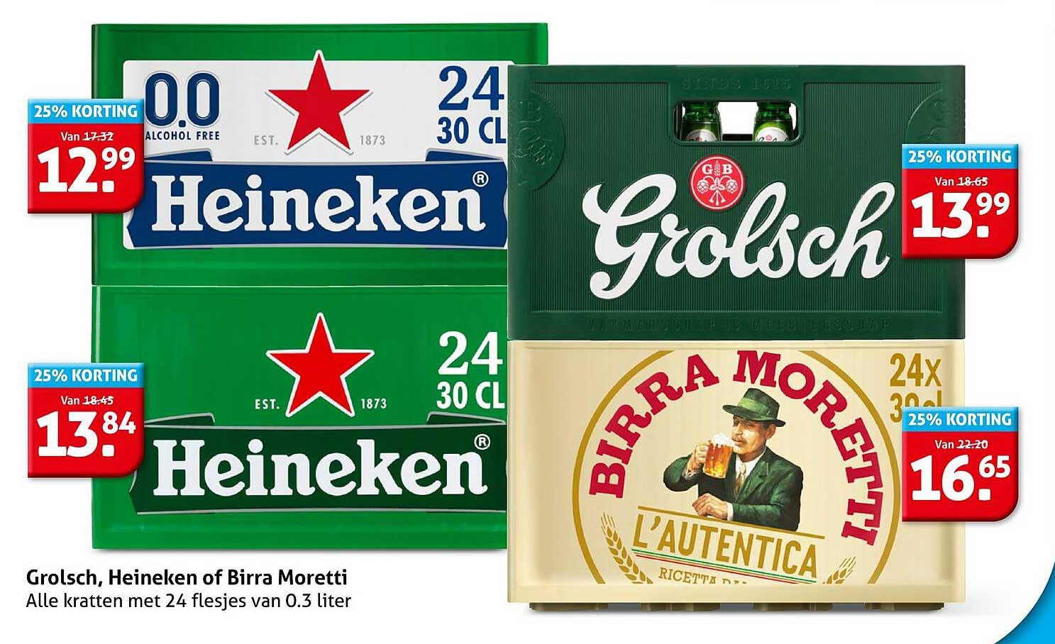 Grolsch, Heineken of Birra Moretti