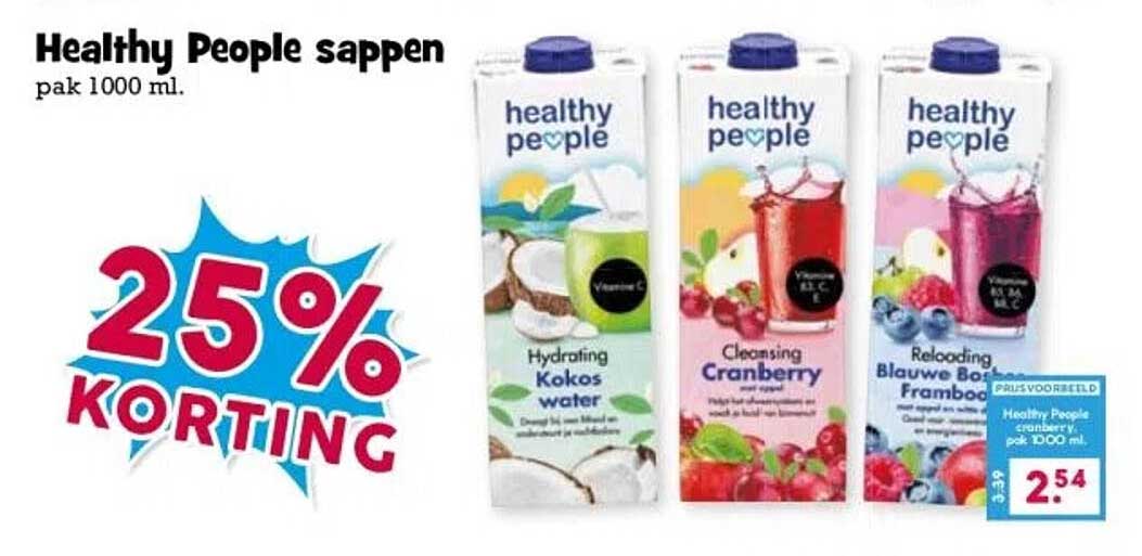 Healthy People sappen pak 1000 ml.