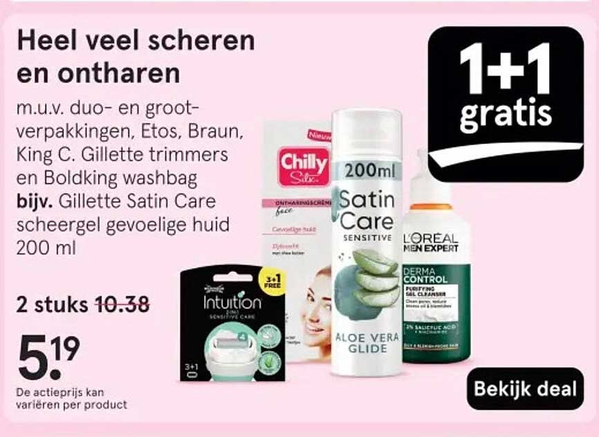 Heel veel scheren en ontharen