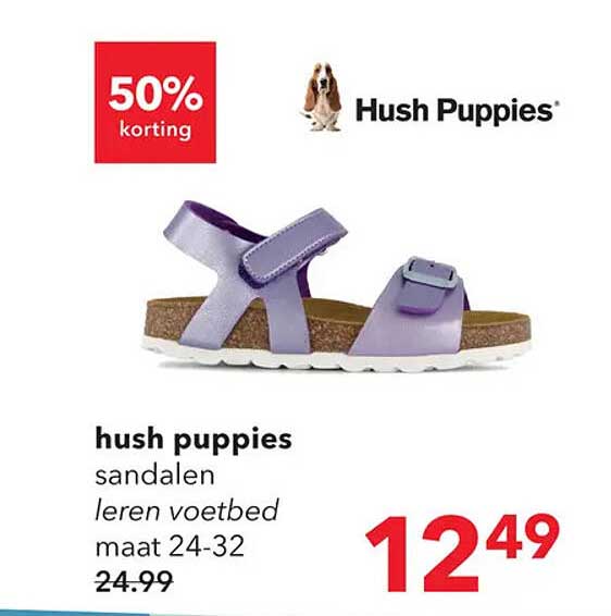 Hush Puppies sandalen leren voetbed maat 24-32