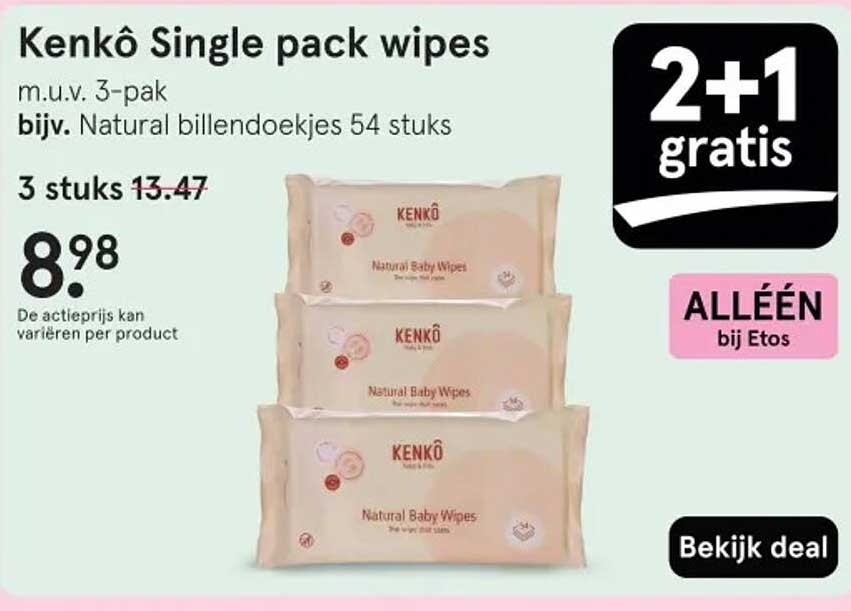 Kenkô Single pack wipes