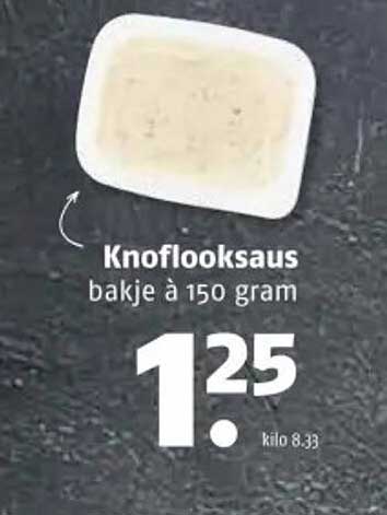 Knoflooksaus bakje à 150 gram