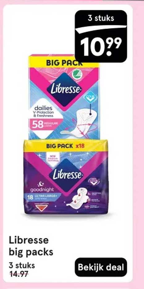 Libresse big packs