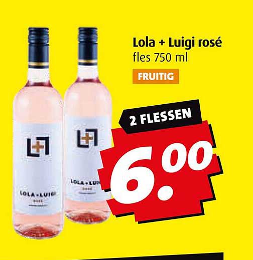 Lola + Luigi rosé fles 750 ml