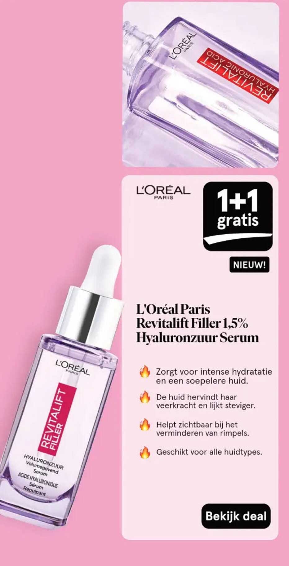 L'Oréal Paris Revitalift Filler 1,5% Hyaluronzuur Serum