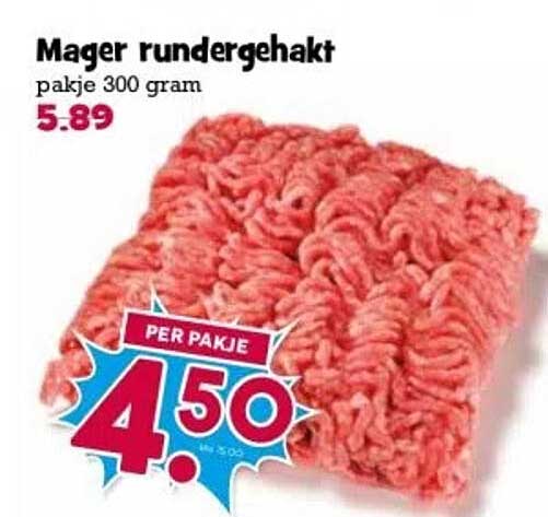 Mager rundergehakt pakje 300 gram