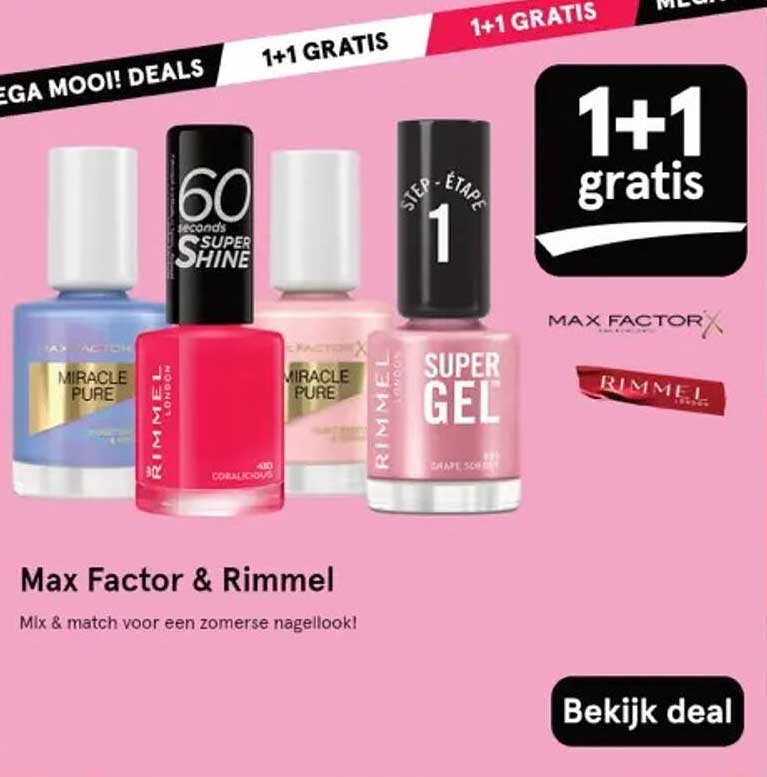 Max Factor & Rimmel: Mix & match voor een zomerse nagellook!