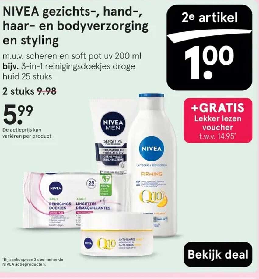 NIVEA gezichts-, hand-, haar- en bodyverzorging en styling