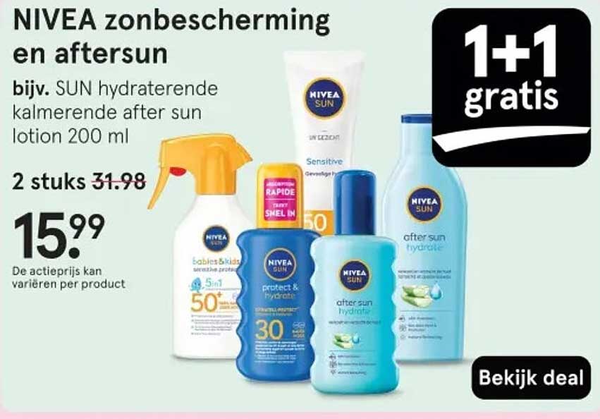 NIVEA zonbescherming en aftersun
