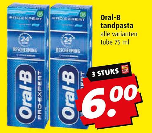 Oral-B tandpasta alle varianten tube 75 ml