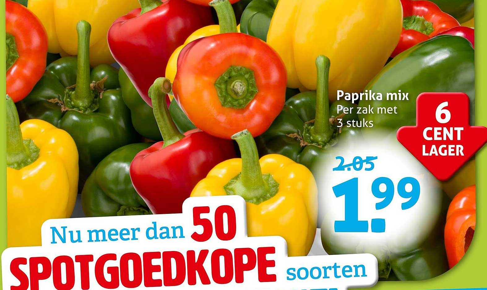 Paprika mix Per zak met 3 stuks